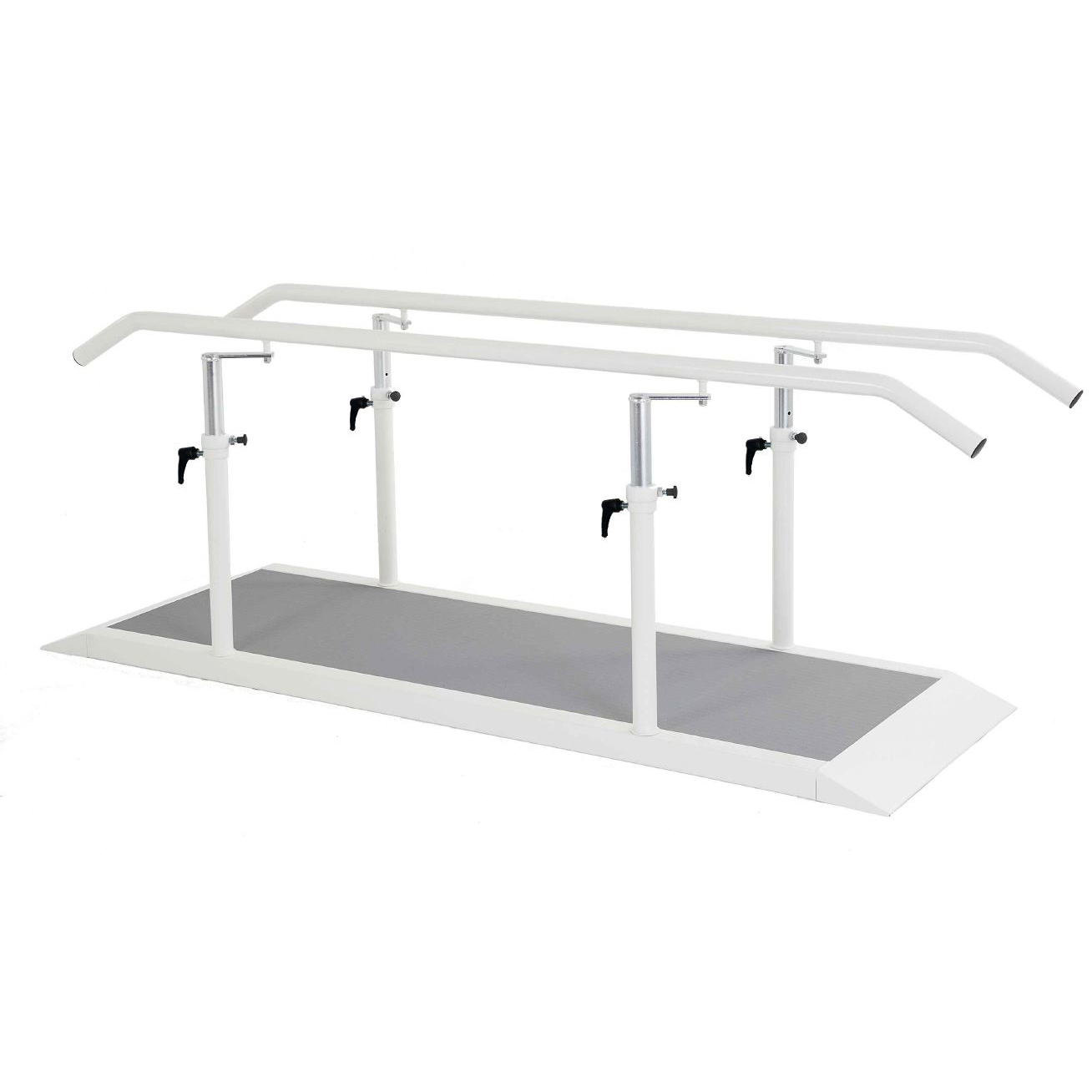 2 metres parallel bars with metal handrail