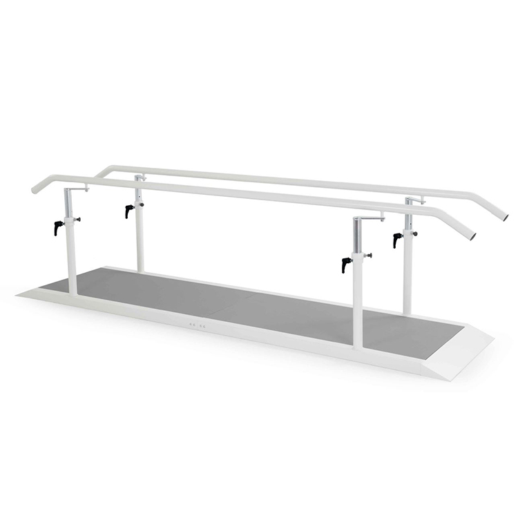3 metres parallel bars with metal handrail